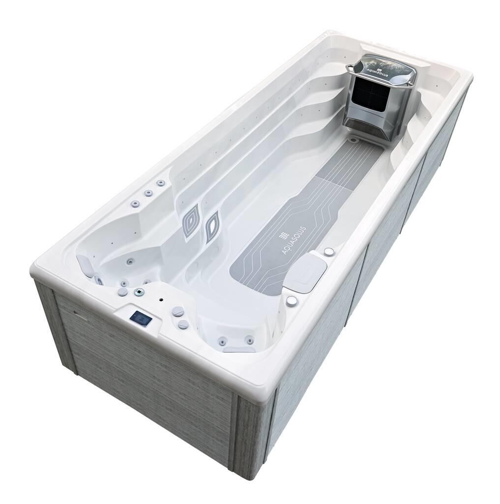 AquaSolus Swim Spa Flow Professional für 2 Pers. - 11600 l - Sterling Silver Natural Grey AquaSolus Swim Spa Flow Professional für 2 Pers. - 11600 l - Sterling Silver Natural Grey