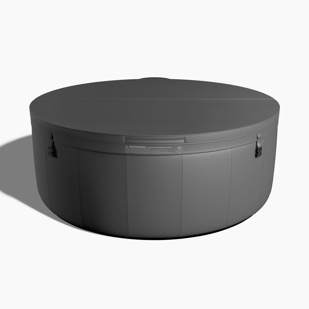 Softub Whirlpool POSEIDON X für 5-6 Pers. - Ø 200 cm - 1130 l - graphite pearl