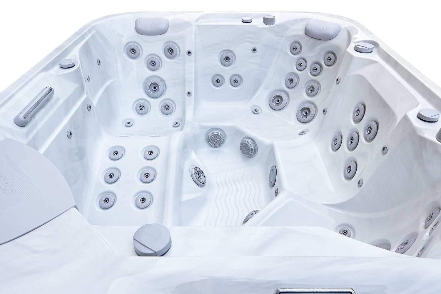 AquaSolus Whirlpool Aspen für 6 Pers. - 1300 l - Sterling Silver Natural Grey AquaSolus Whirlpool Aspen für 6 Pers. - 1300 l - Sterling Silver Natural Grey