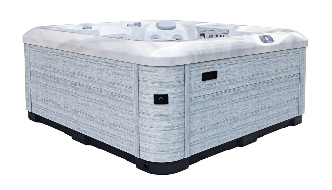 AquaSolus Whirlpool Calma für 6 Pers. - 1200 l - Sterling Silver Natural Grey AquaSolus Whirlpool Calma für 6 Pers. - 1200 l - Sterling Silver Natural Grey