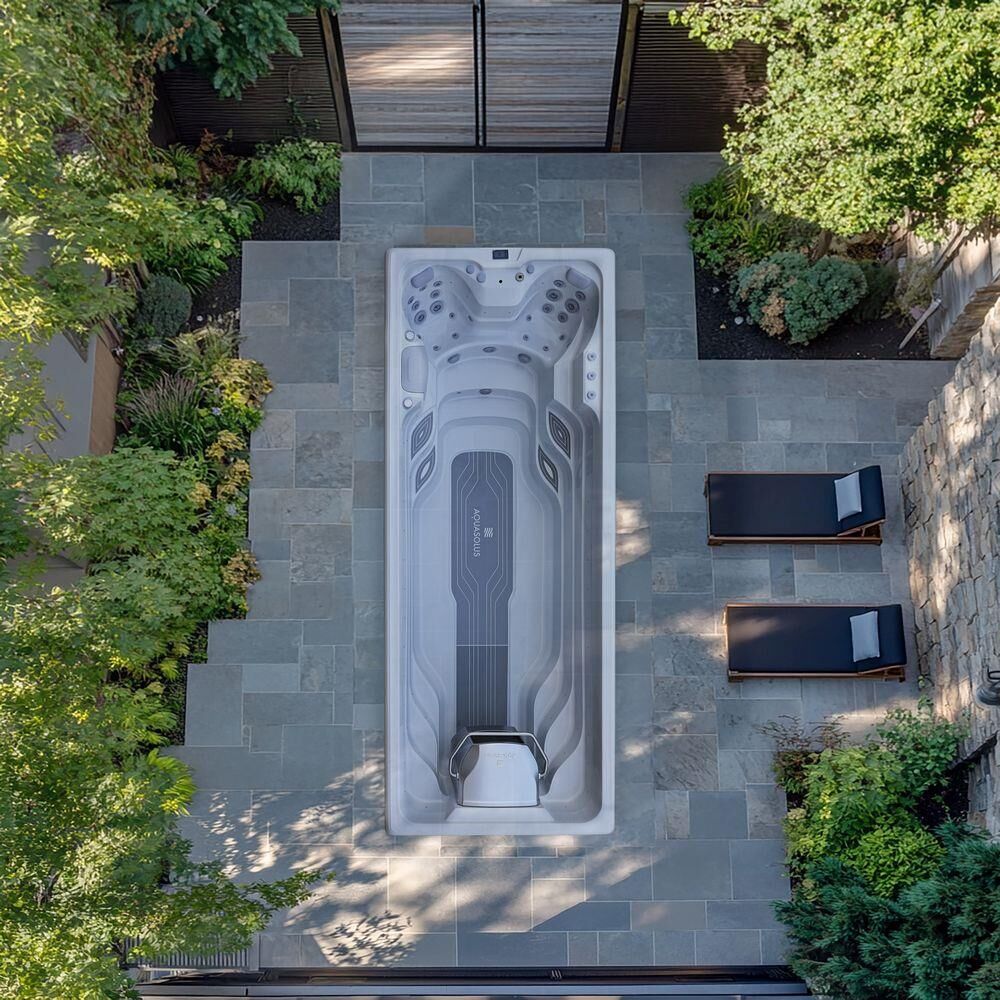 AquaSolus Swim Spa Flow Professional für 2 Pers. - 11600 l - Sterling Silver Natural Grey AquaSolus Swim Spa Flow Professional für 2 Pers. - 11600 l - Sterling Silver Natural Grey