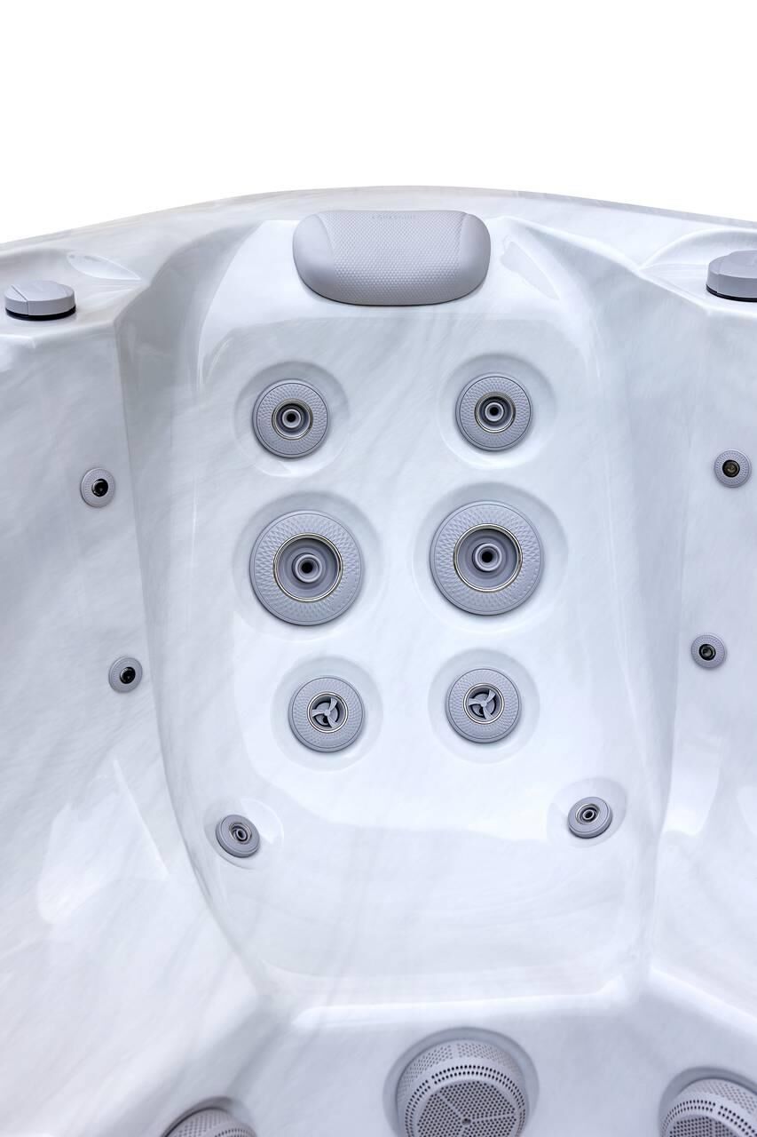 AquaSolus Whirlpool Calma für 6 Pers. - 1200 l - Sterling Silver Natural Grey AquaSolus Whirlpool Calma für 6 Pers. - 1200 l - Sterling Silver Natural Grey