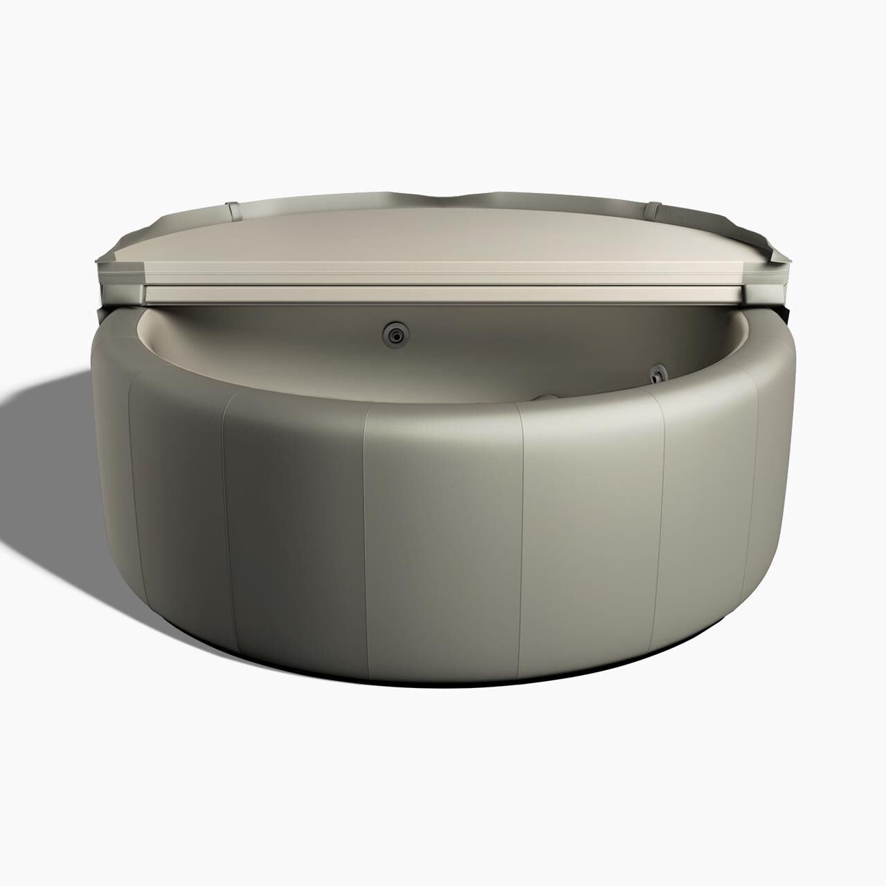 Softub Whirlpool POSEIDON X für 5-6 Pers. - Ø 200 cm - 1130 l - taupe pearl