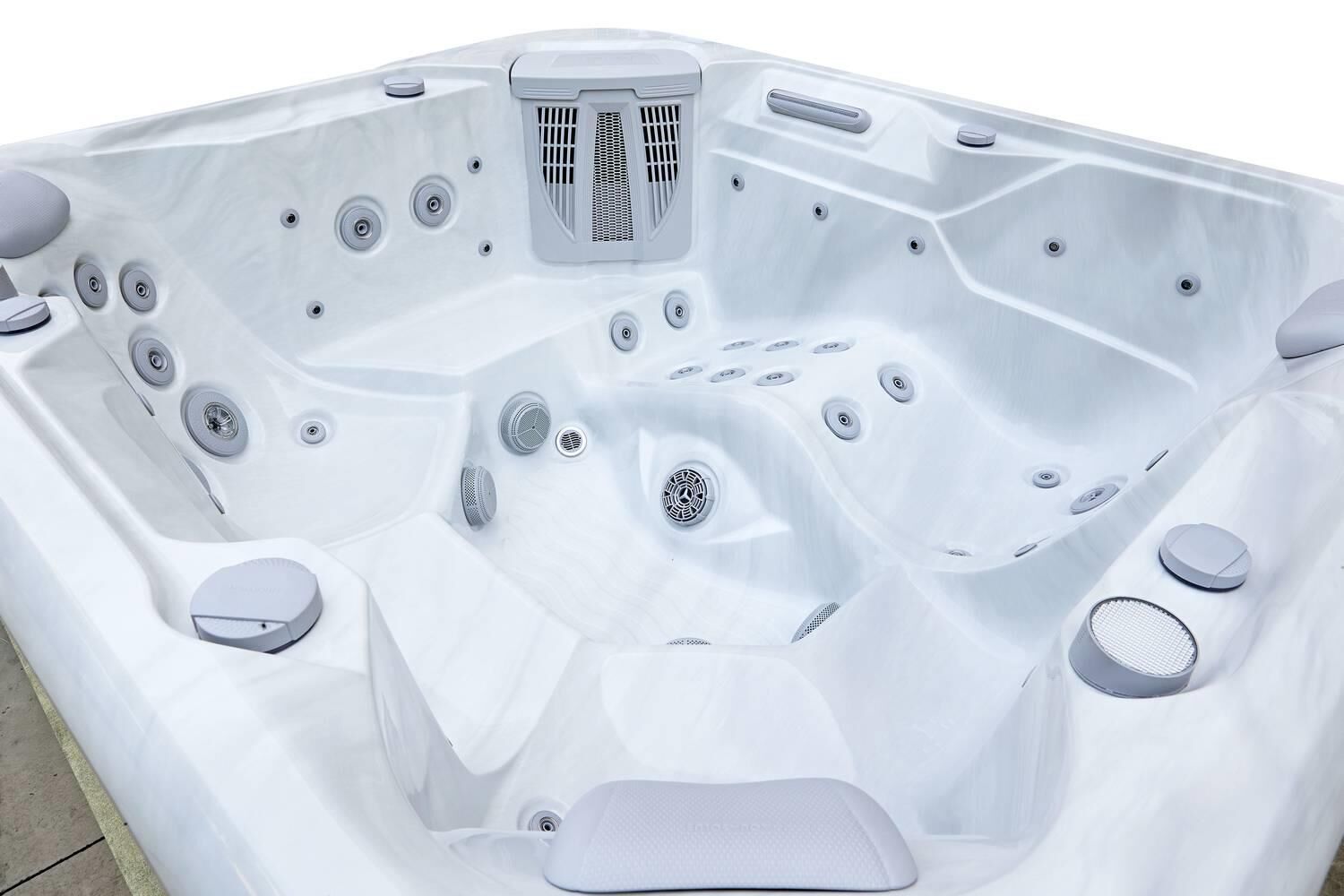 AquaSolus Whirlpool Aspen für 6 Pers. - 1300 l - Sterling Silver Natural Grey AquaSolus Whirlpool Aspen für 6 Pers. - 1300 l - Sterling Silver Natural Grey