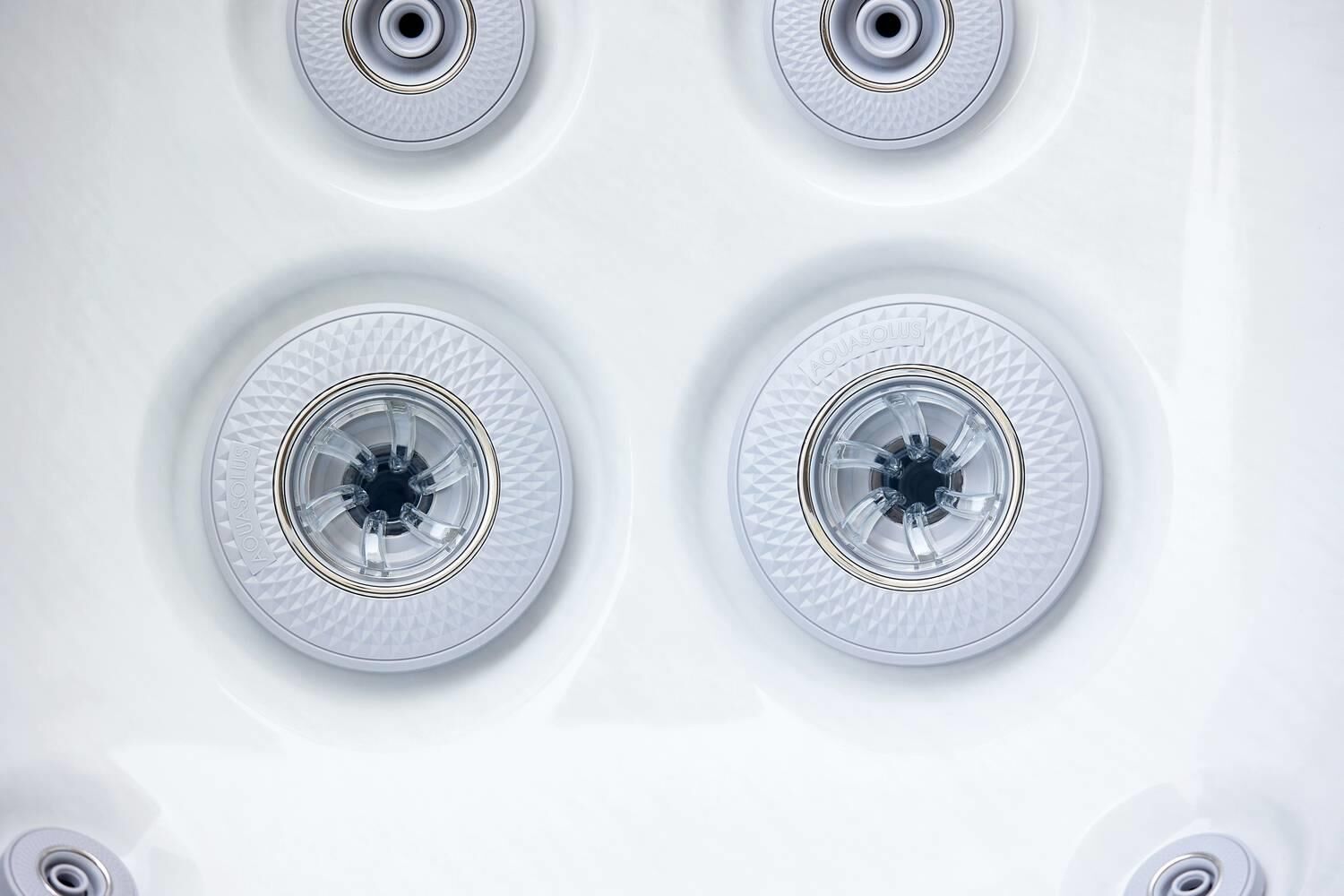 AquaSolus Whirlpool Aspen für 6 Pers. - 1300 l - Sterling Silver Natural Grey AquaSolus Whirlpool Aspen für 6 Pers. - 1300 l - Sterling Silver Natural Grey