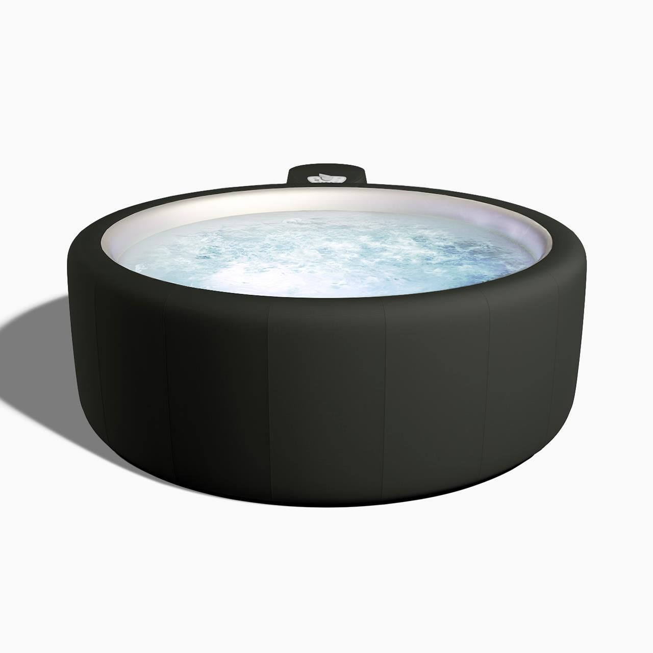 Softub Whirlpool RESORT für 5-6 Pers. - Ø 200 cm - 1130 l - berwick stone tweed pearl