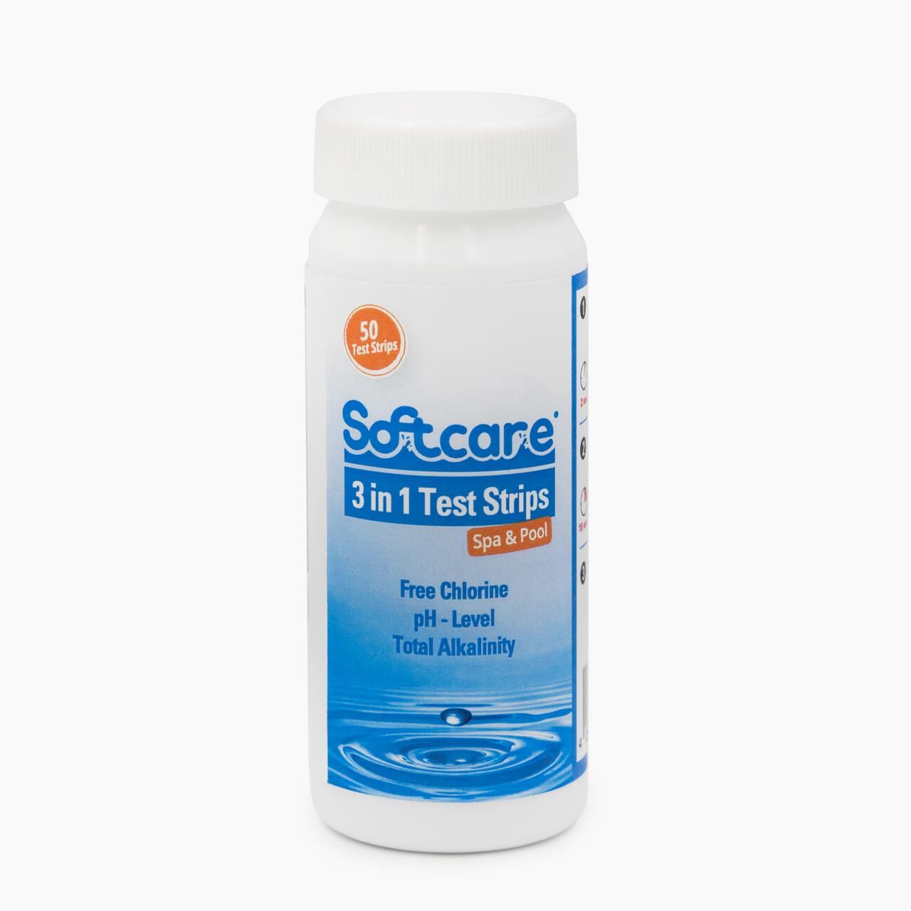 3 in 1 Pool-Teststreifen Softcare - 50 Stück