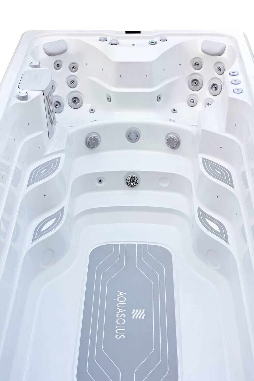 AquaSolus Swim Spa Flow Professional für 2 Pers. - 11600 l - Sterling Silver Natural Grey AquaSolus Swim Spa Flow Professional für 2 Pers. - 11600 l - Sterling Silver Natural Grey
