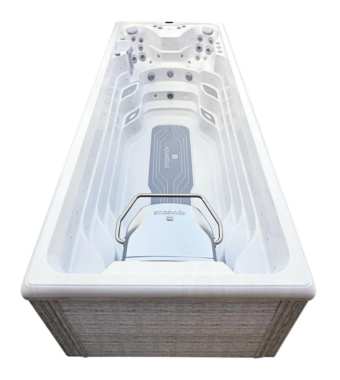AquaSolus Swim Spa Flow Professional für 2 Pers. - 11600 l - Sterling Silver Natural Grey AquaSolus Swim Spa Flow Professional für 2 Pers. - 11600 l - Sterling Silver Natural Grey