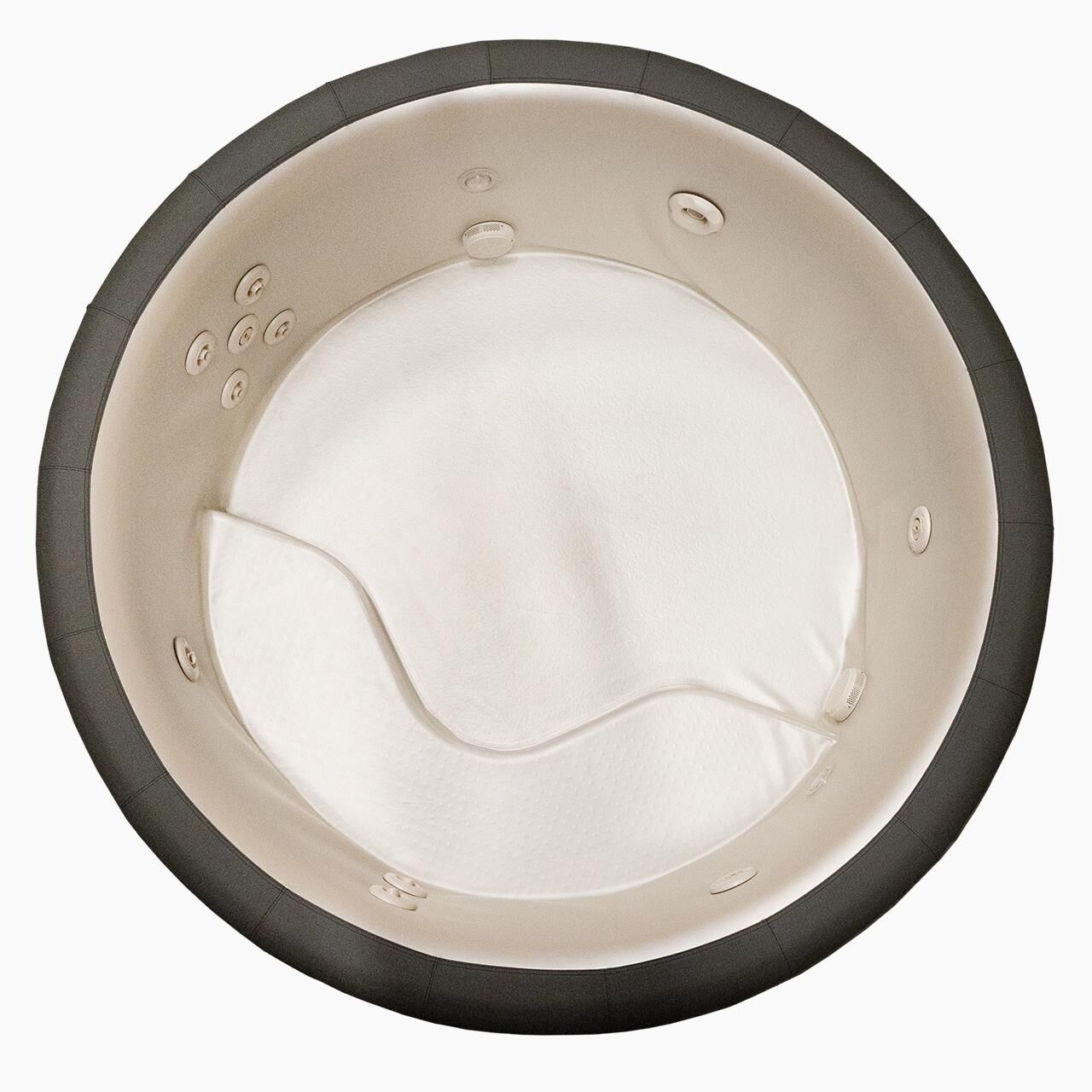 Softub Whirlpool POSEIDON X für 5-6 Pers. - Ø 200 cm - 1130 l - sand tweed pearl