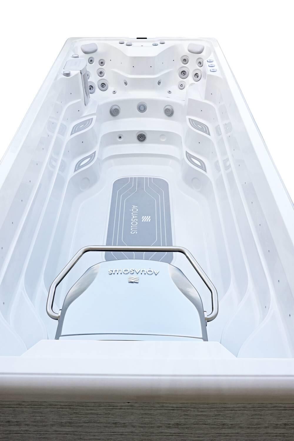 AquaSolus Swim Spa Flow Professional für 2 Pers. - 11600 l - Sterling Silver Natural Grey AquaSolus Swim Spa Flow Professional für 2 Pers. - 11600 l - Sterling Silver Natural Grey