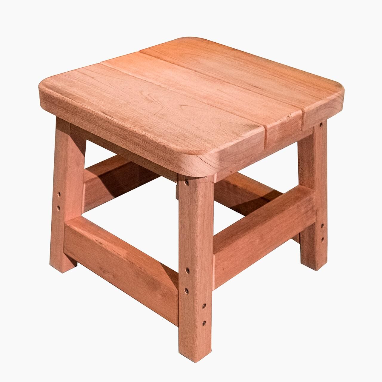 Outdoor-Hocker Stool - Redwood-Holz - Sitzhöhe 40 cm
