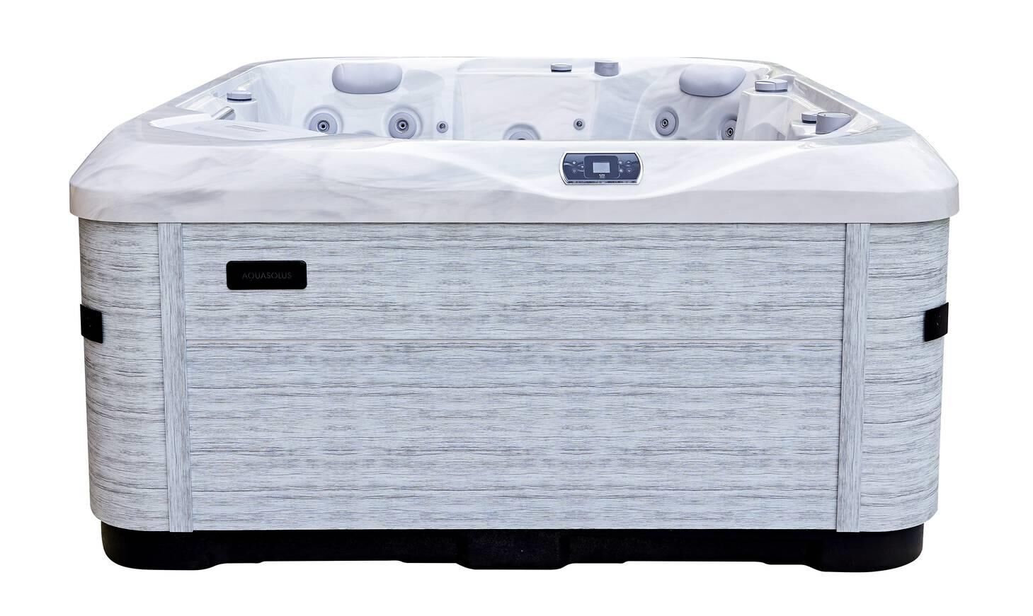 AquaSolus Whirlpool Aspen für 6 Pers. - 1300 l - Sterling Silver Natural Grey AquaSolus Whirlpool Aspen für 6 Pers. - 1300 l - Sterling Silver Natural Grey