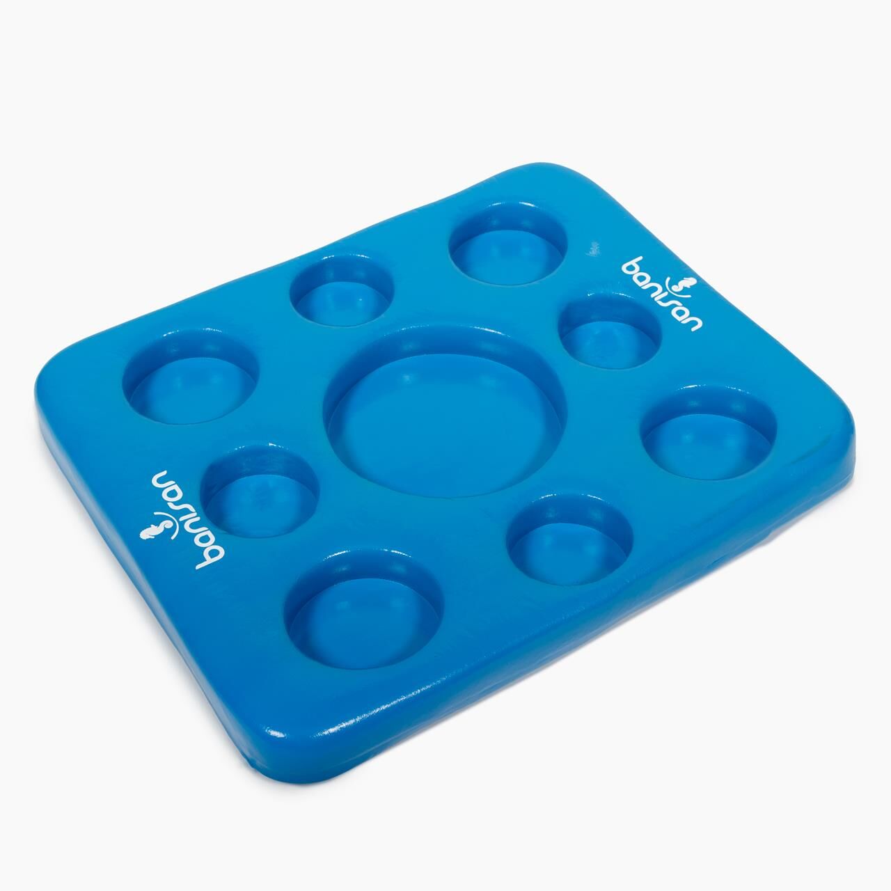 Schwimmtablett - Whirlpool-Getränkehalter - mit Spielbrett - 50 x 40 x 5 cm - blau (Schach/Dame)