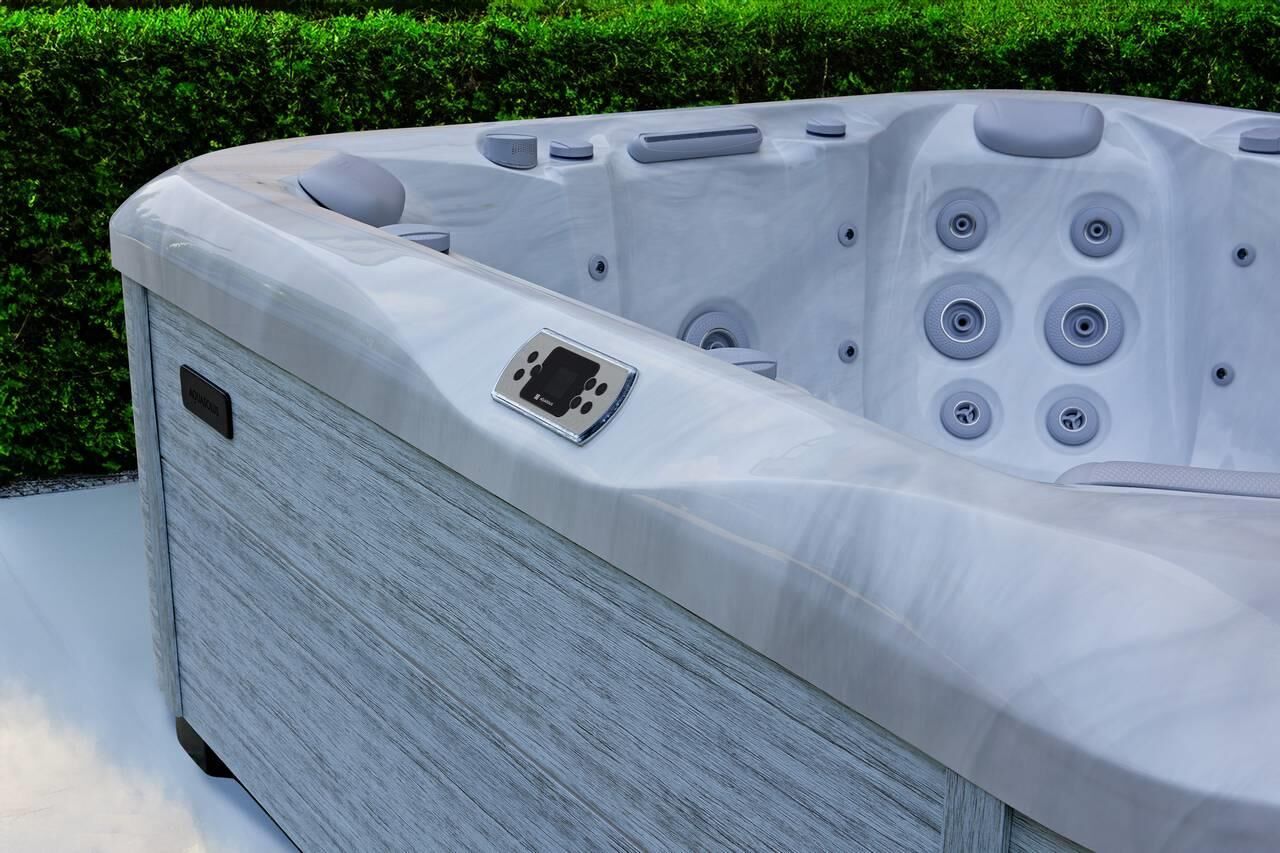 AquaSolus Whirlpool Calma für 6 Pers. - 1200 l - Sterling Silver Natural Grey AquaSolus Whirlpool Calma für 6 Pers. - 1200 l - Sterling Silver Natural Grey