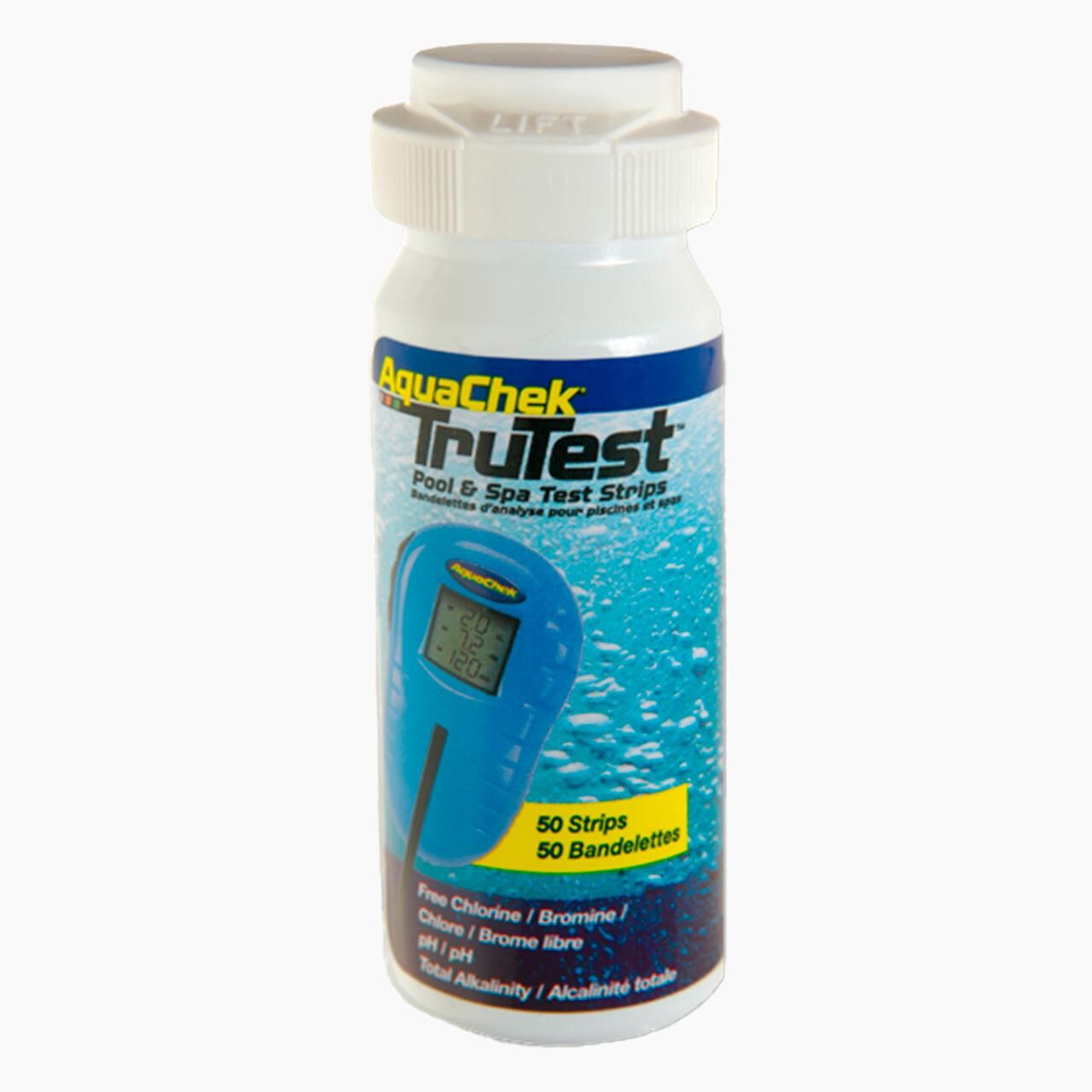 Pool-Teststreifen für TruTest AquaChek - 50 Stück - zur Bestimmung von Chlor- & pH-Werten