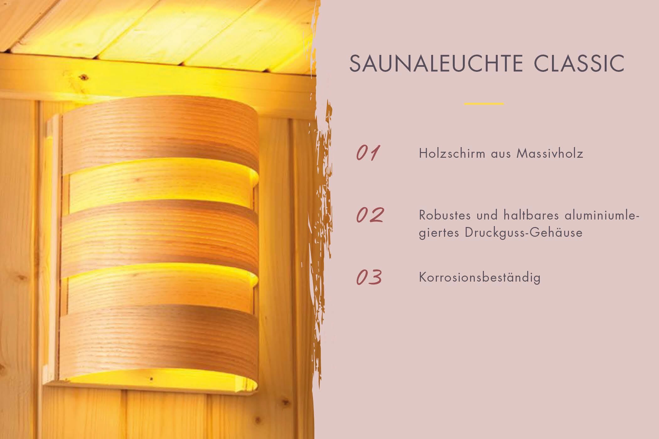 Aussenssauna Paavo mit 9 kW Ofen FIN 9 und Huum Wifi Steuerung natur