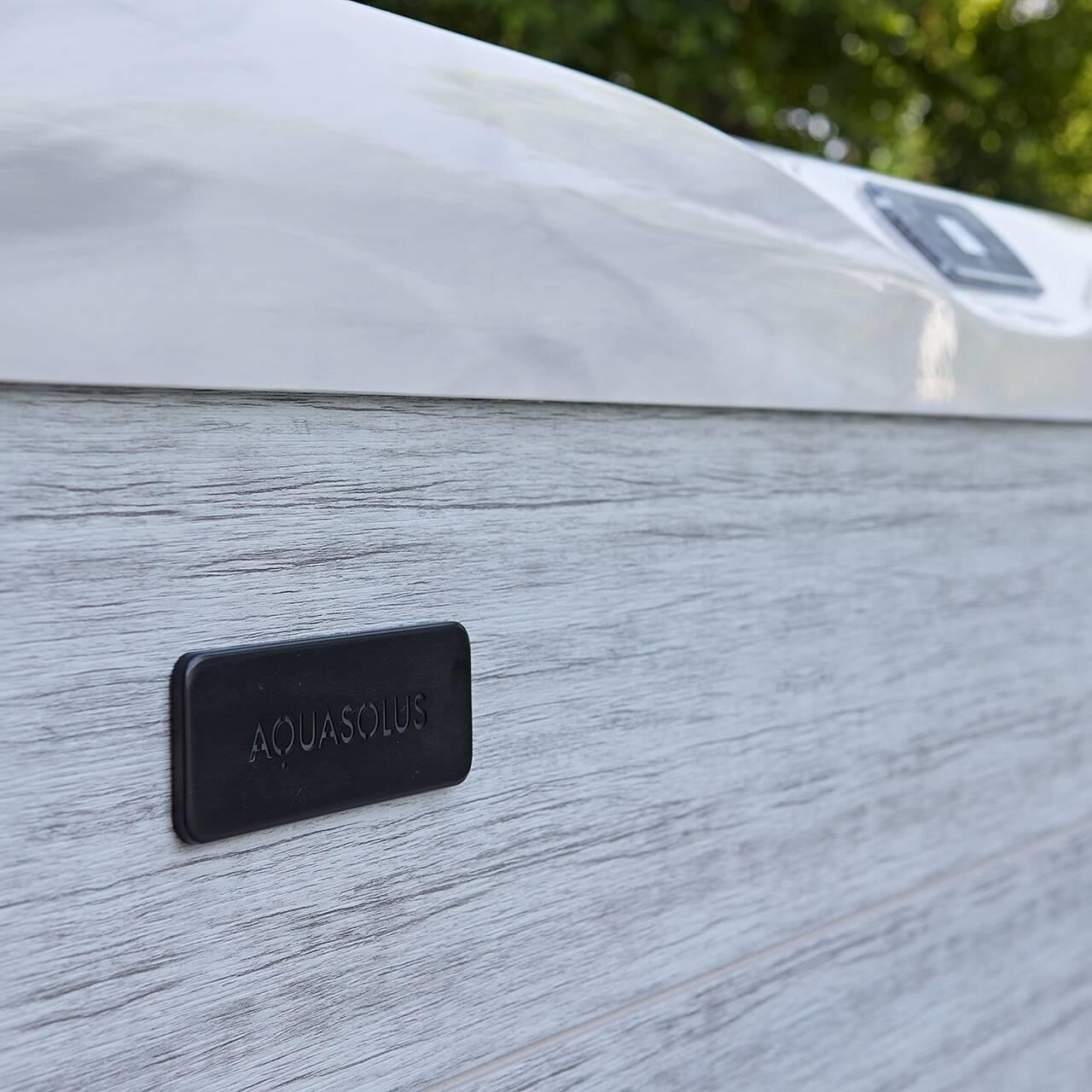 AquaSolus Whirlpool Aspen für 6 Pers. - 1300 l - Sterling Silver Natural Grey AquaSolus Whirlpool Aspen für 6 Pers. - 1300 l - Sterling Silver Natural Grey